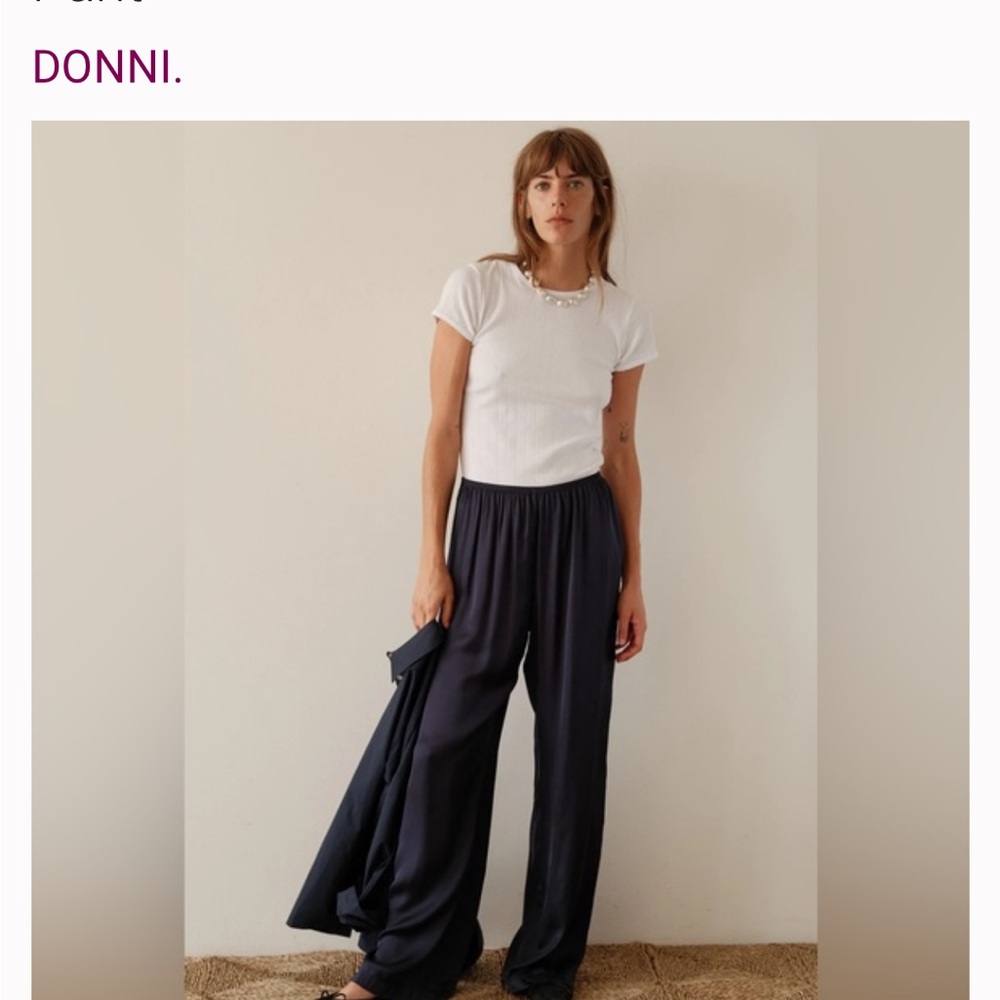 DONNI silky simple pant